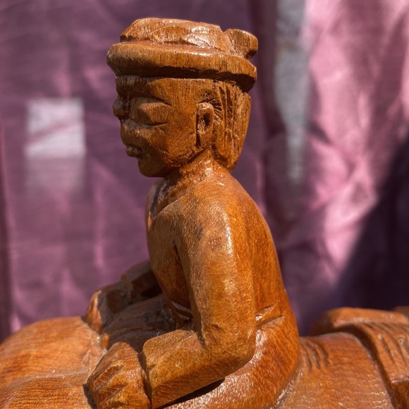 🤗380-You Are Tenacious ❤️ Vintage Handcrafted Thai Elephant - Picture 5 of 12